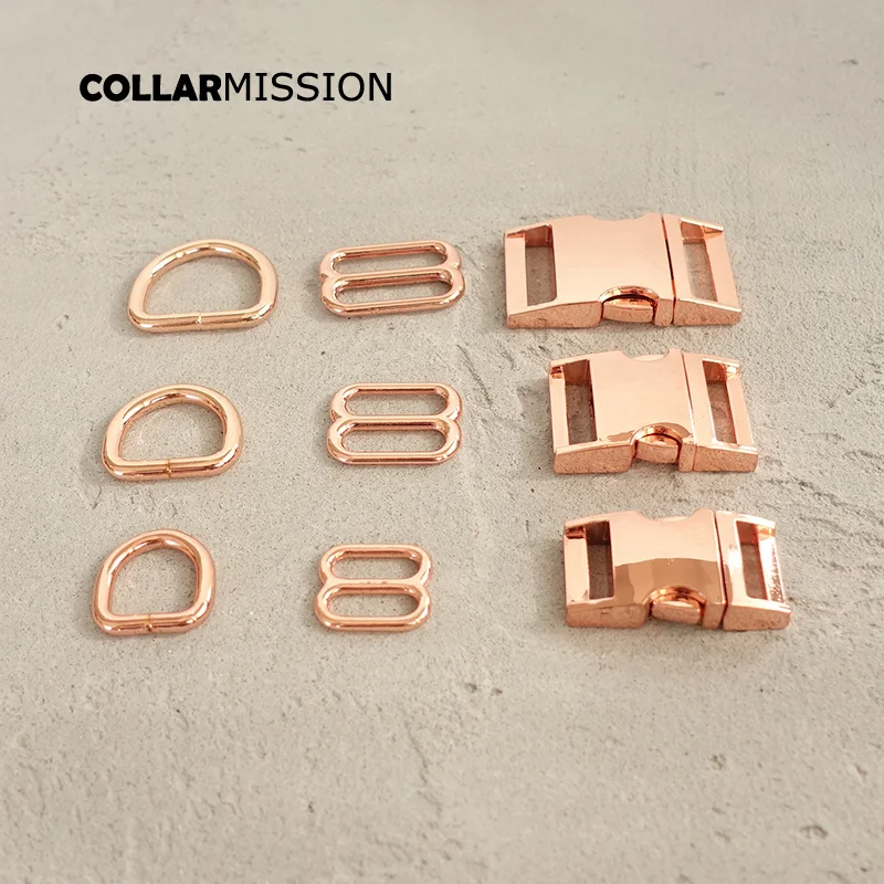 (Металлическая пряжка + Регулируемая D кольцо/набор) 15 мм DIY кошка собака