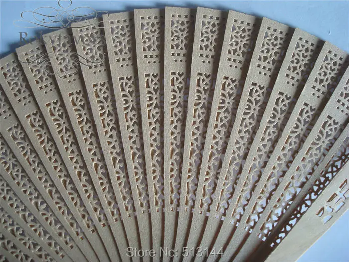 

FREE SHIPPING 30PCS Eco Fridenly Sandalwood Fans Tied with Silver Ribbon Wedding Favors Anniversary Gifts Baby Shower