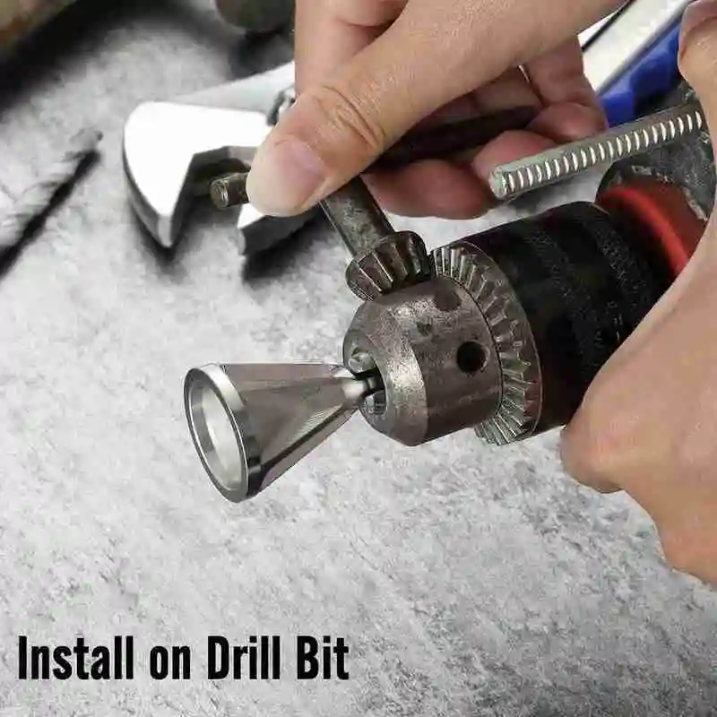 

1PCS Steel Chuck Drill Eliminate Burrs Tools Bevel Deburring Metal Burrs Remove Tool External Tools O8N0