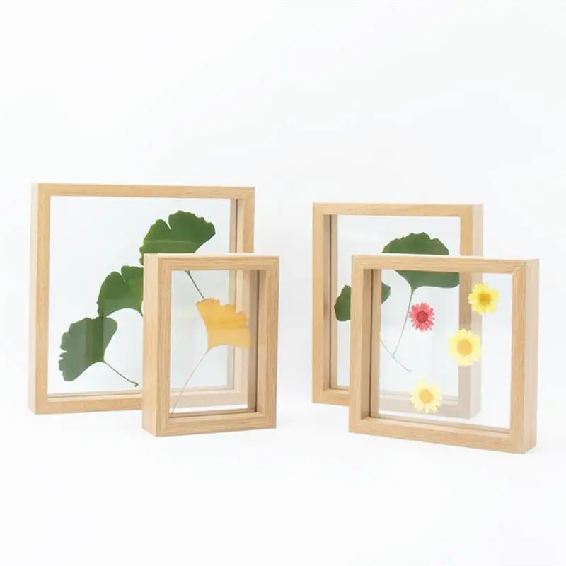 

3D Hollow Photo Frame Specimen Wood Frame For Handmade DIY Flowers Plant Dried Leaf Display Frame Home Decoration Gift Tool