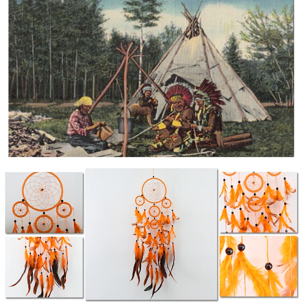 Ловец мечты ручной работы подвесное украшение ветряные колокольчики индийское