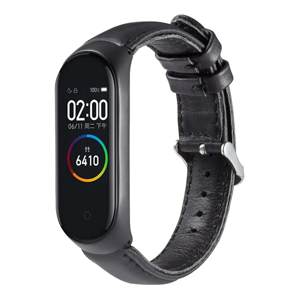 Rigardu браслет сменный ремешок для Xiaomi mi Band 4 роскошный кожаный ремешок браслет xiomi xaomi mi band band4
