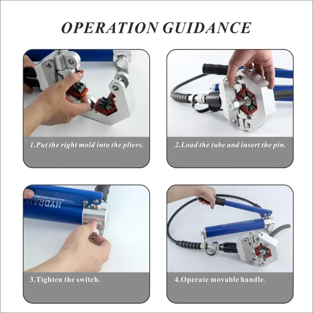 Гофрировальщик гидравлических шлангов по Гидра Krimp 71500 ручным A/C набор для обжима