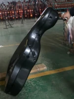 aa level new strong carbon fiber cello case 44 water resistant and pressure resistant wheeled light cello hard case cello box