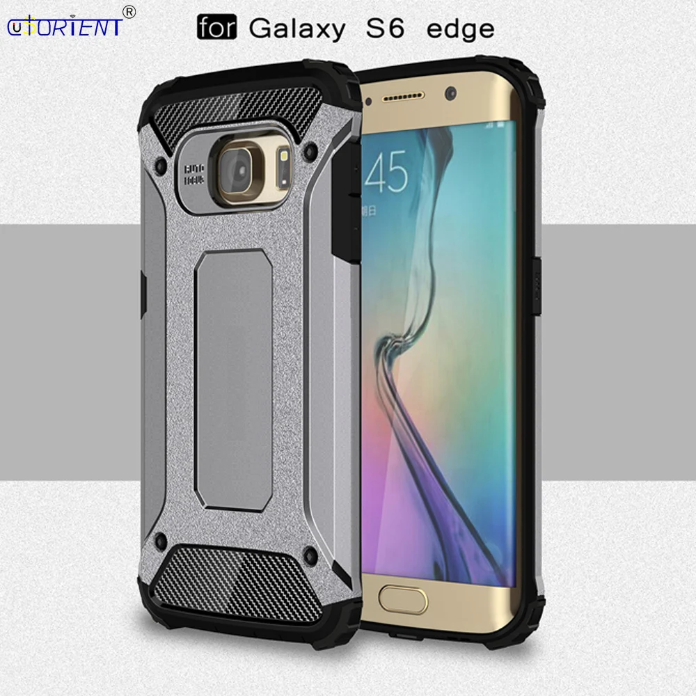 Чехол для Samsung Galaxy S6 Edge задняя панель женская модель гибридный противоударный