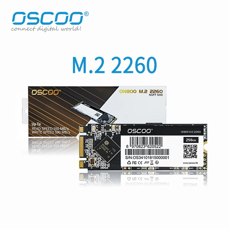 Твердотельный накопитель Oscoo MLC SSD 500 Гб M2 NGFF M.2 2260 SATA 120 ГБ 240 512 - Цена: 56.68