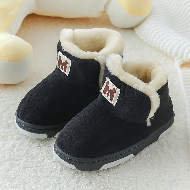 Русские зимние детские теплые ботинки для девочек обувь Детские длинные