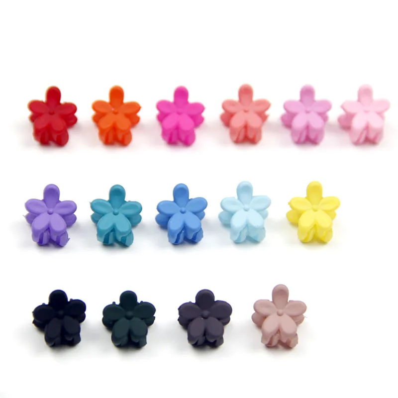 2 шт./лот милые маленькие заколки для волос в виде крабов маленьких девочек цветов