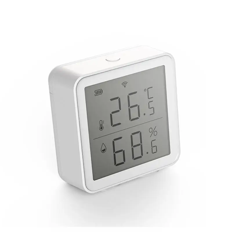 

WIFI Temperature Humidity Sensor Digital LCD Indoor Home Room Remote Control Thermometer Hygrometer Detector Works With Gateway