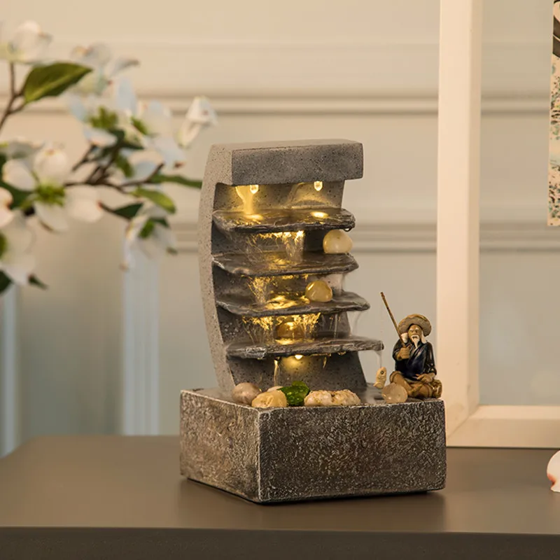 Европейский фонтан с водой для гостиной офиса Настольный увлажнитель водный