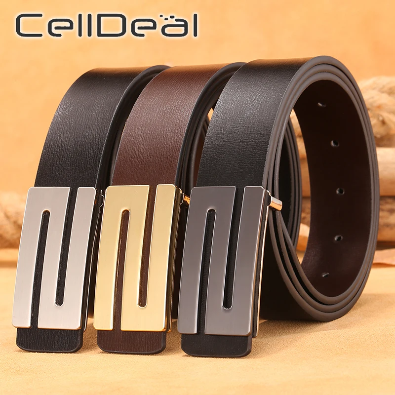 Повседневный деловой ремень для отдыха мужской модный с низким вырезом