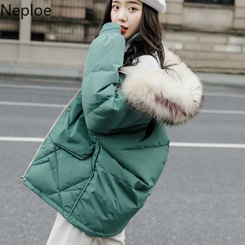 Neploe 2020 осень зима новинка свободное элегантное толстое хлопковое пальто для