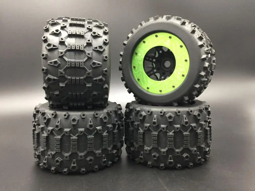 1/8 гоночный багги Серебряный титановый набор колес для HPI Savage 4 6 XL FluxMT шт | Игрушки