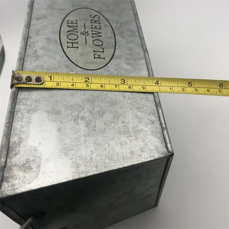 3 шт./лот D27xH10CM оцинкованное ведро железа Винтаж дом большое кашпо растения