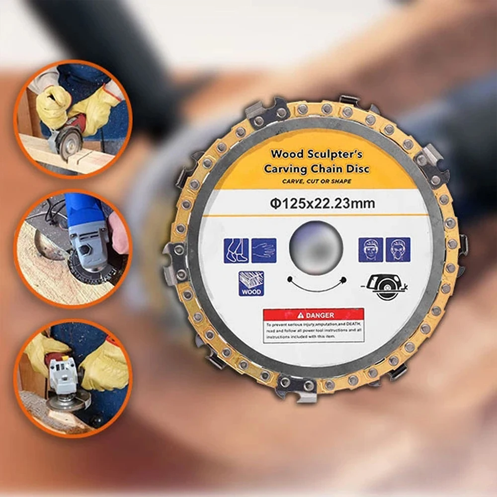 5 дюймов резьба по дереву диск шлифовальник цепи деревообрабатывающий пильный