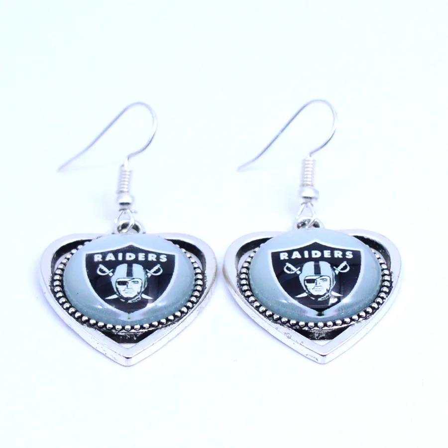 Earrings Oakland Raiders Charms Dangle Sport 5pair Football Jewelry for Women Birthday Party Gift New 2019 | Украшения и