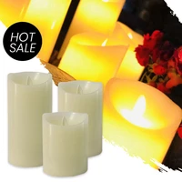 flameless led fake led candle light decoration lighting for home wedding birthday party creative lamp battery powered candle