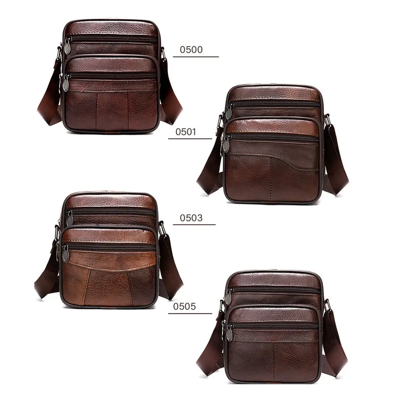 2020 Men's Crossbody Bags Genuine Leather Vintage High Quality Small Man Cross Body Bag New Casual Business Shoulder Male |