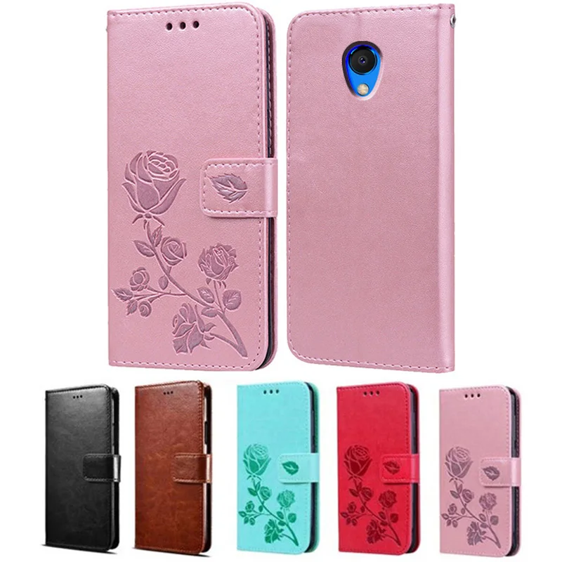Чехол для Meizu A5 чехол с 3D розами кожаный бумажник чехол-книжка M5C M710h | Мобильные