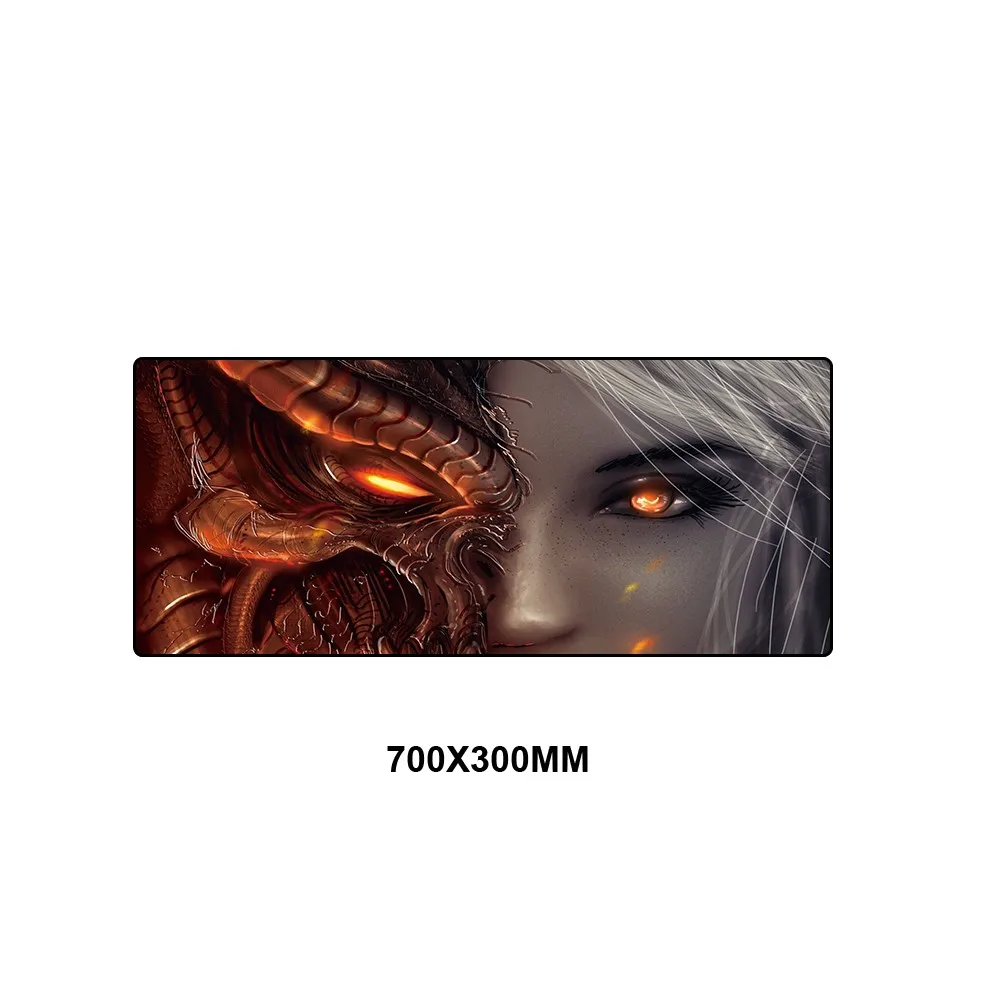 Diablo 3 коврик для мыши резиновый коврик XL большой игровой коврик для мыши геймер Противоскользящий ПК коврик для мыши Lockedge HD офисный коврик мышь для ноутбука - Цвет: AHPHS-011