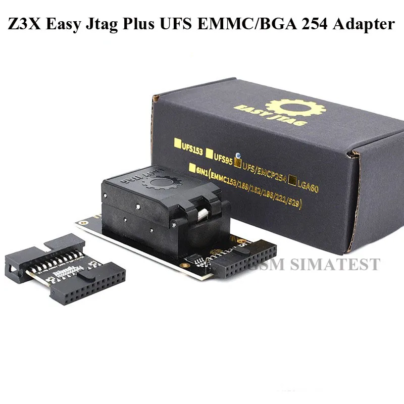 Последняя новинка оригинальный адаптер для разъема UFS BGA 254 eMMC 2 в 1 Z3X легкий Jtag Plus -