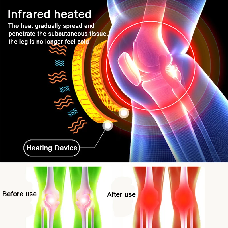 Jual Lutut Pendukung Bungkus Massager Penghangat Ruangan Infrared Panas Terapi Arthritis Kram Menghilangkan Rasa Sakit Cedera Pemulihan Lutut Rehabilitasi