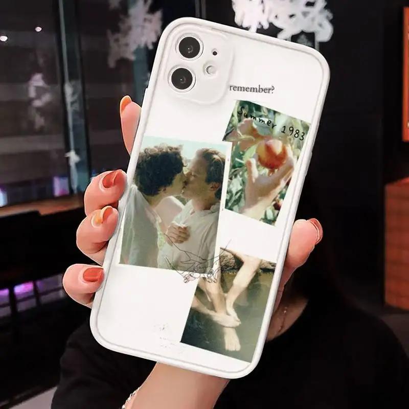 

call me by your name Phone Case Matte Transparent for iPhone 7 8 11 12 s mini pro X XS XR MAX Plus cover funda