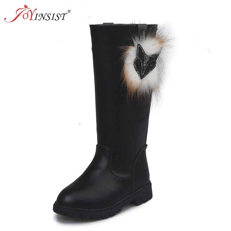 2019 детские зимние ботинки для девочек детская обувь с высоким бантом платье