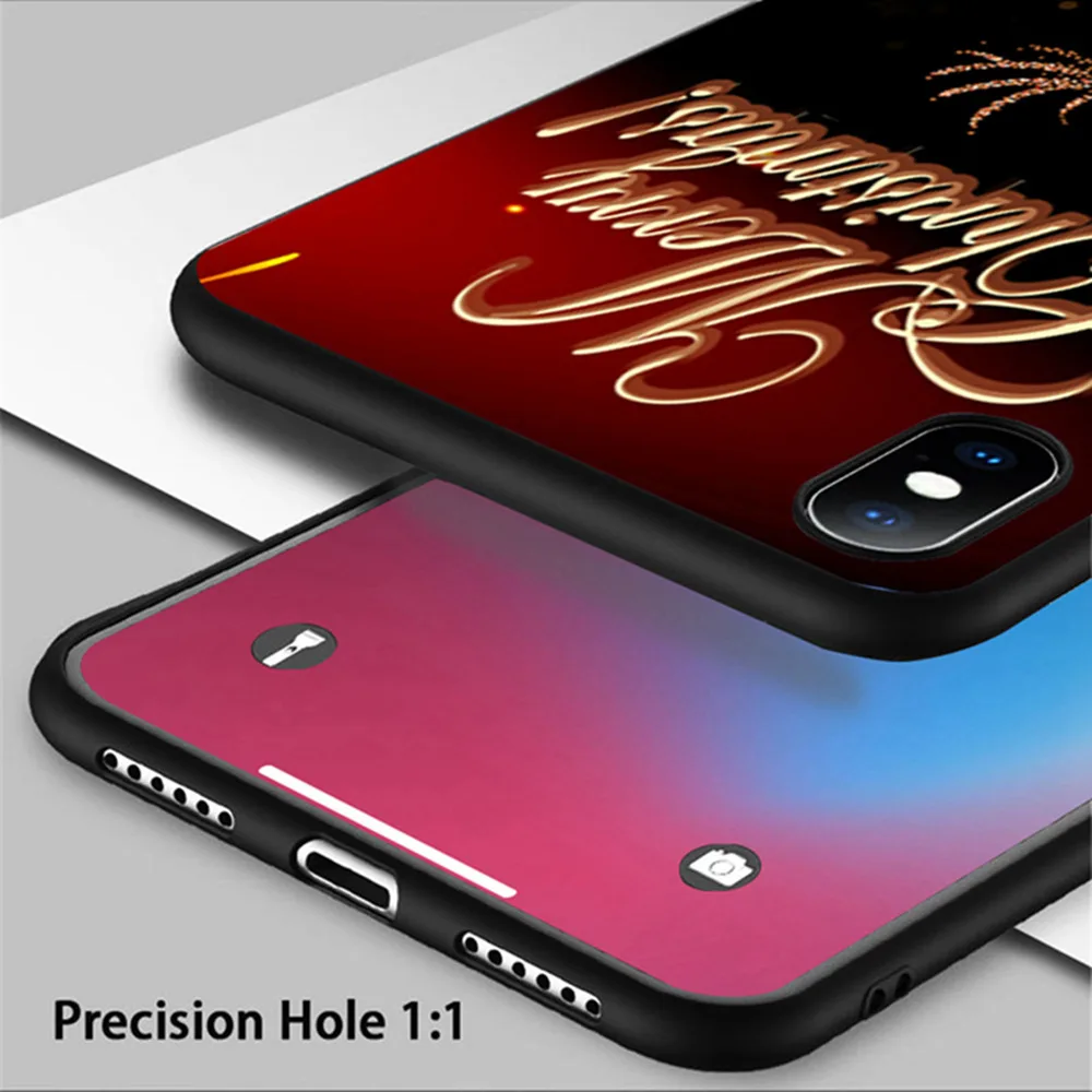 Модный Роскошный веселый рождественский чехол для телефона с оленем для iPhone 11 Pro XS MAX XR X 8 7 6 6S Plus, мягкий силиконовый матовый чехол