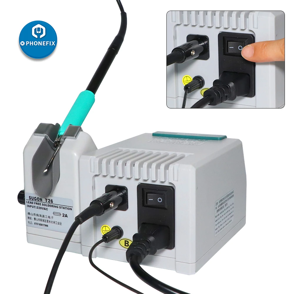 

SUGON T26 Soldering Station 220V110V Lead-free 2S Rapid Heating 80W Power Electric Heating
