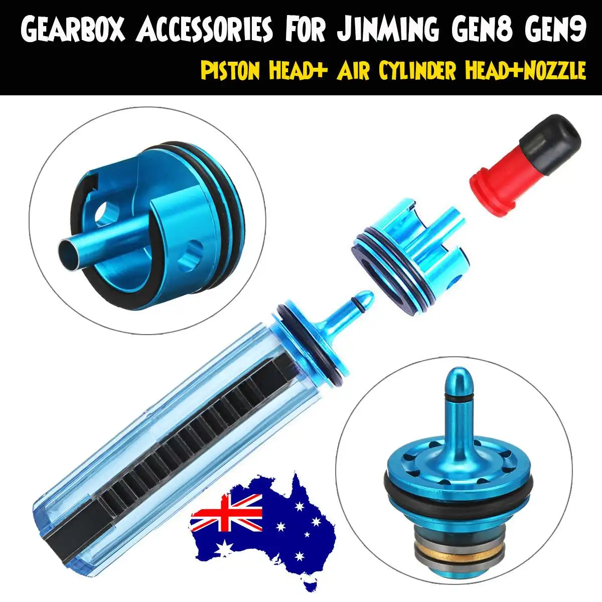 Обновленная поршневая головка головки блока цилиндров для JinMing Gen8 Gen9 m4a1водяные гелевые шаровые бластеры, игрушечные пистолеты, Сменные аксессуары