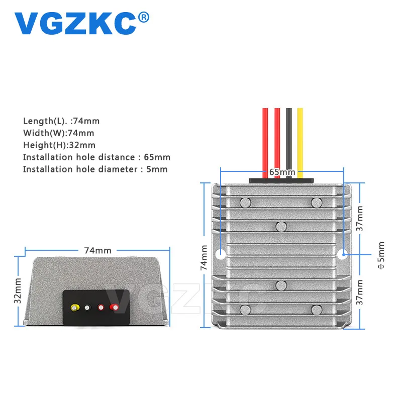 Преобразователь питания 24 В переменного тока в 12 постоянного от 14 до 28 AC DC модуль