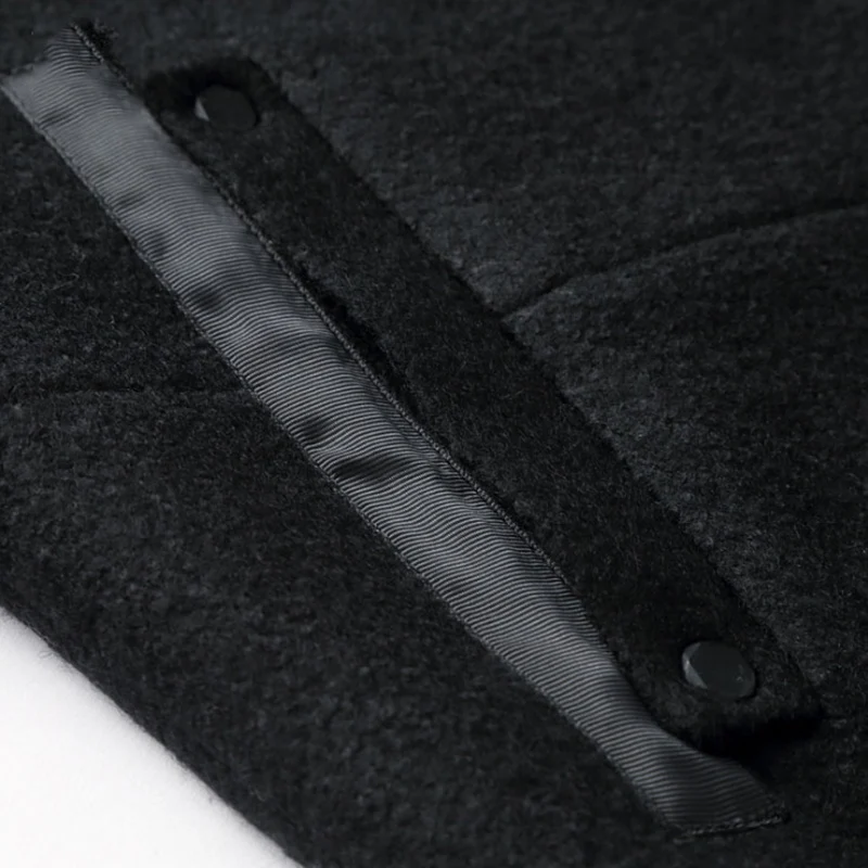 

Autumn Winter British style men's wool coat New design Zipper Long trench coat Brand Clothing Top quality hooded woolen coat men