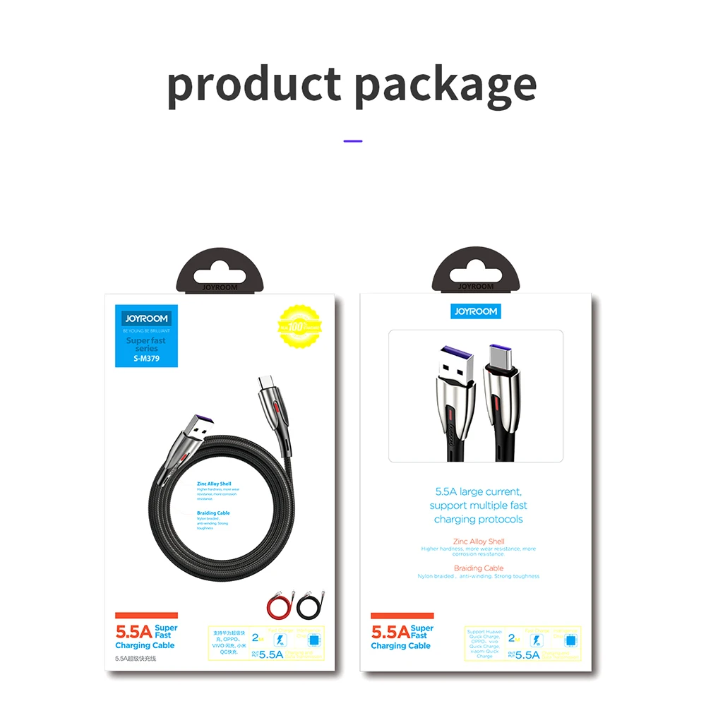 Joyroom 5A usb type C кабель для huawei mate 20 Pro P20 Lite USB C кабель для быстрой зарядки type-C кабель для huawei P30 Pro Поддержка QC