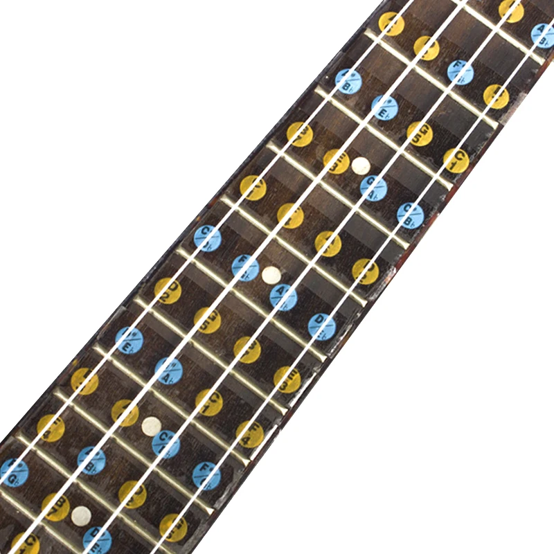 4 строки гриф для укулеле примечание инкрустация Стикеры 6 строка акустическая