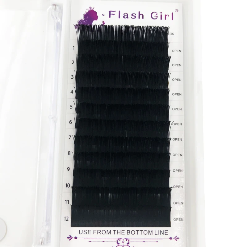 Flash girl натуральные норковые ресницы классический русский объем ресниц 0.20C 16 мм