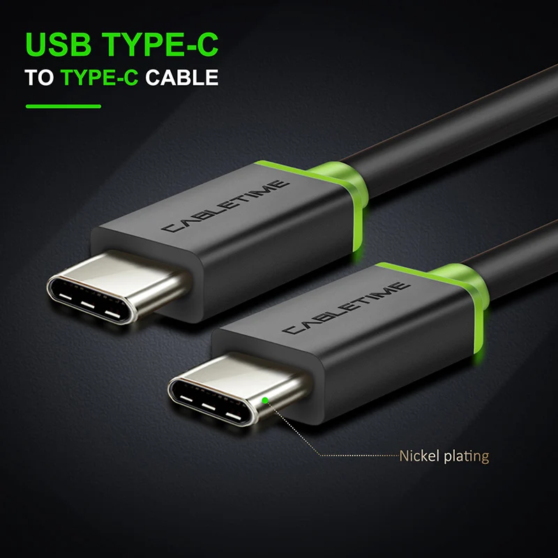 CABLETIME USB Type C 2 0 подставка для Type-c высокоскоростного кабеля брюк мальчиков от 1 м Usb