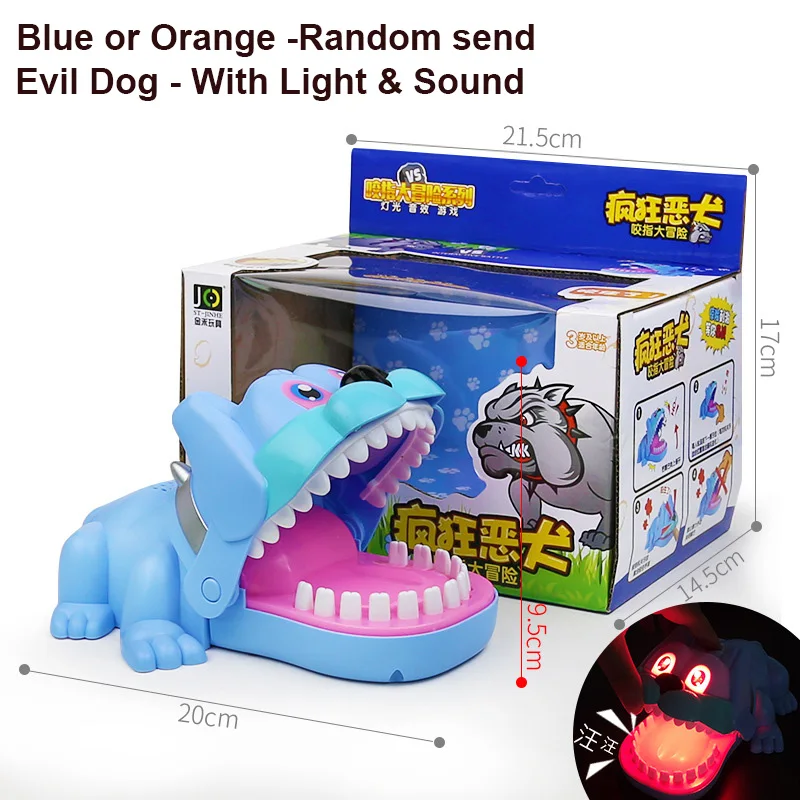 

Hot Creative Big Size Crocodile Mouth Dentist Bite Finger Game Funny Gags With Light & Sound Toy For Kids Family Party Play Fun