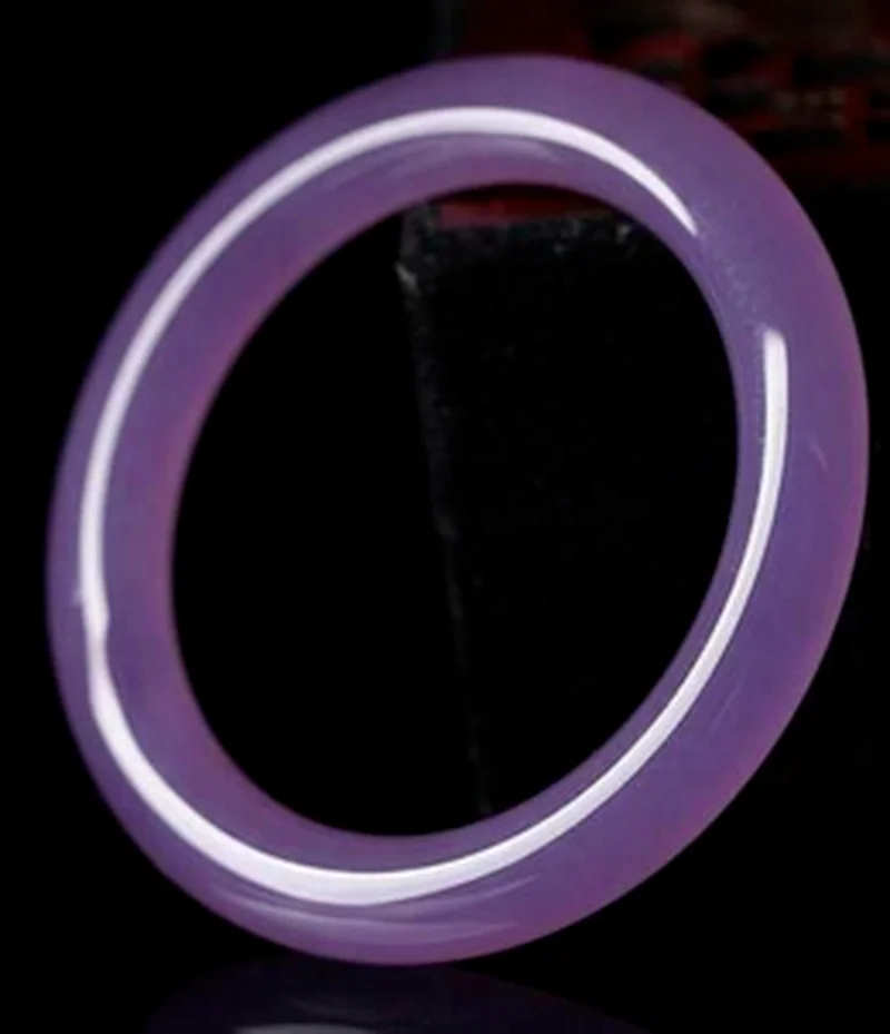 

Natural 56-64mm Chinese Light Purple Jade Jadeite Bracelet Bangle