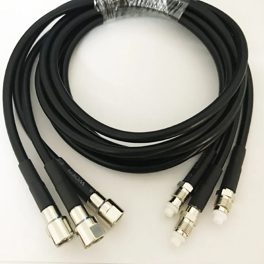 10 шт. 1 м RG58 FME male to female удлинитель коаксиального кабеля кабель перемычки rf внешняя