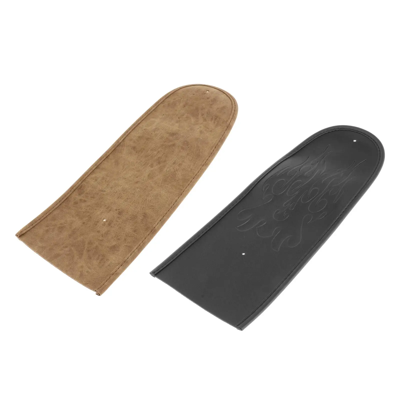 

Motorcycle Decorative Stitch Leather Fender Bib Cover Pad for Harley