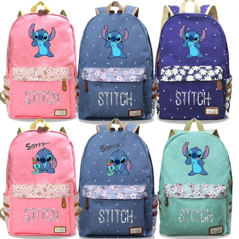 Повседневный стич ежедневный рюкзак модный новый высококачественный дорожный