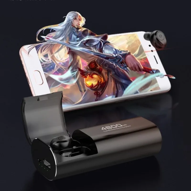 

F9 TWS 5.0 Bluetooth Earbuds Earphones Wireless Fingerprint Touch Control In Ear Sport Headphones Headset Gaming Earbuds 2021