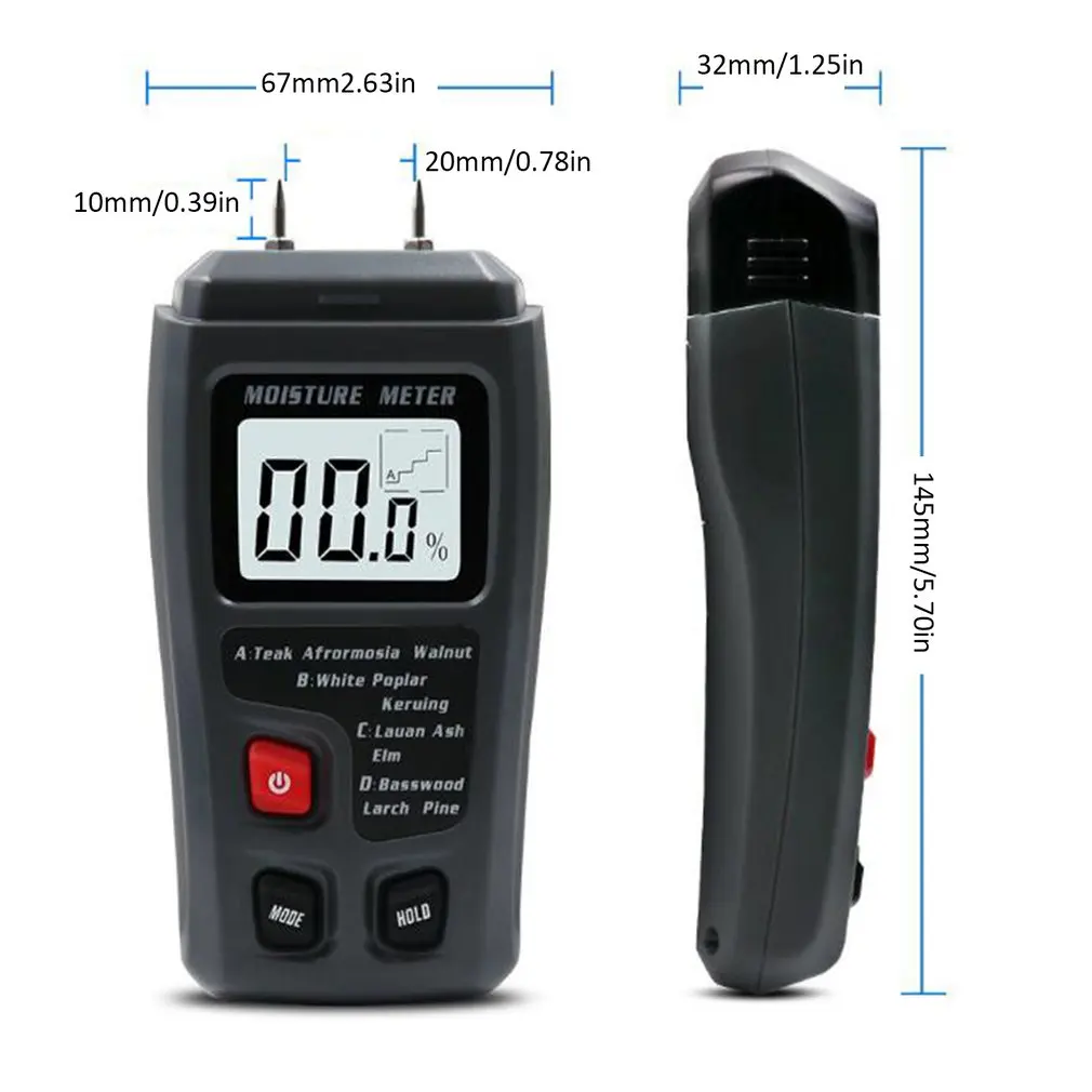 

EMT01 Wood Moisture Tester Moisture Meter Wooden Floor Carton Moisture Measurement Moisture Meter Moisture Meter