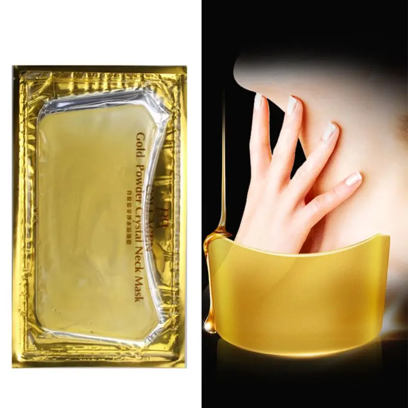 Натуральная растительная эссенция увлажняющая Золотая маска для шеи