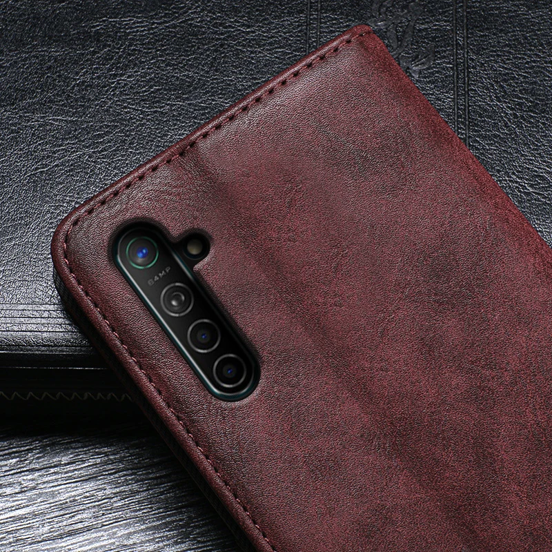 Чехол-Кошелек для Oppo K5 Ретро Чехол-книжка флип из искусственной кожи чехол-подставка для телефона s для Oppo Realme X2 XT чехол для телефона 6,4 дюймов