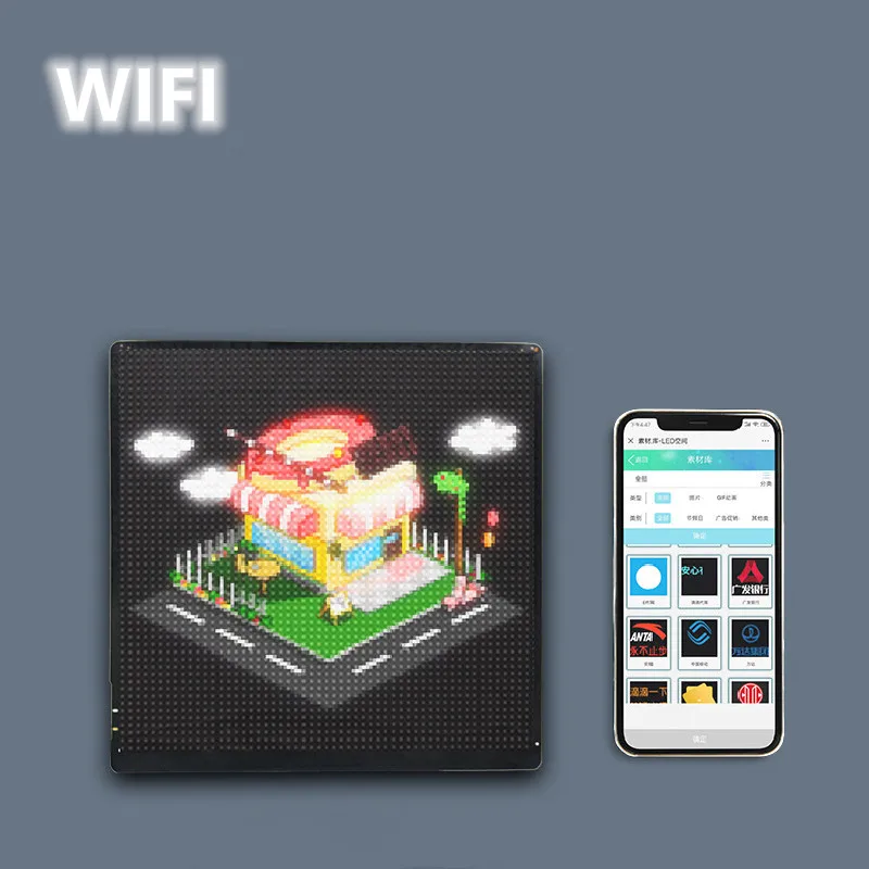 P3 полноцветный Bluetooth Wifi программируемый рекламный логотип Rgb гибкий