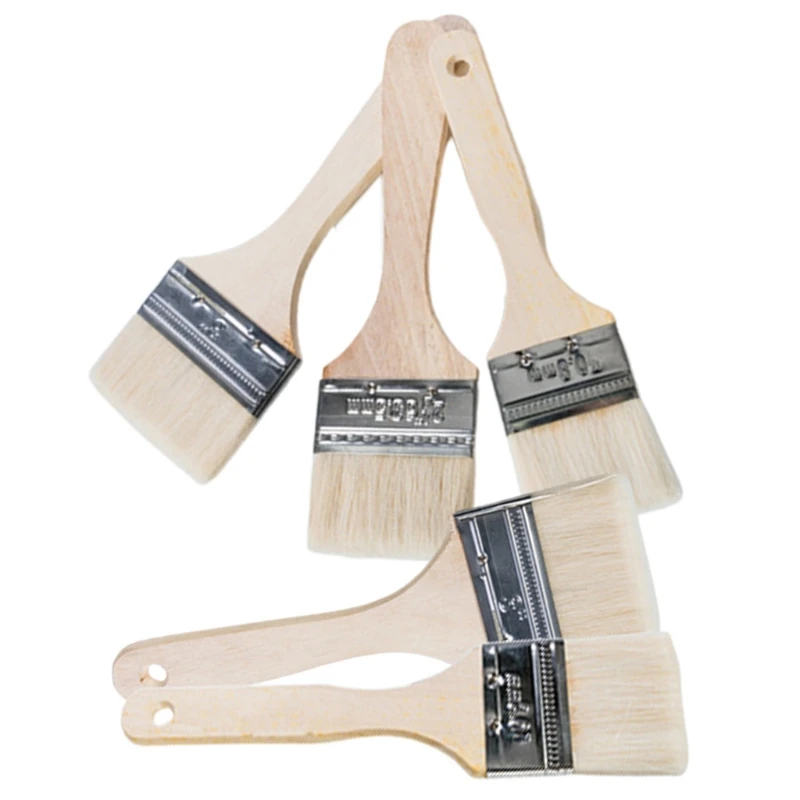 

Medium And High-Grade Dust Removal Soft Sheep's Tail Hair 2-Inch Short Wooden Handle Wool Paint Brush Set