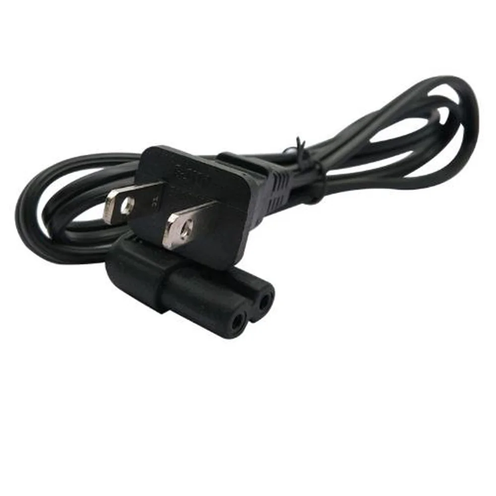 Черный ПВХ Медь 10A 250V 1 0 M (под углом 90 градусов) для IEC320 C7 в США Тайвань Канада