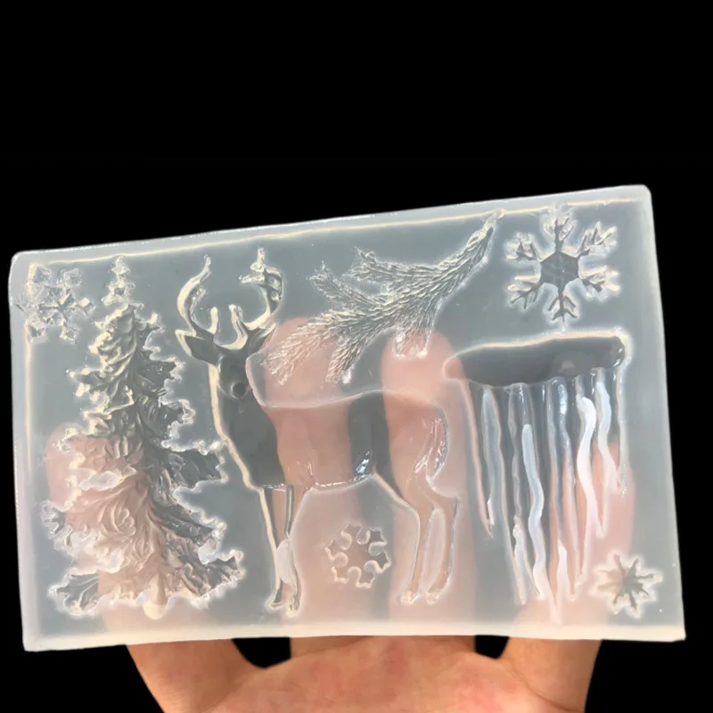 1 пижамный комплект на Рождество украшение силиконовые формы DIY Дерево дорогой